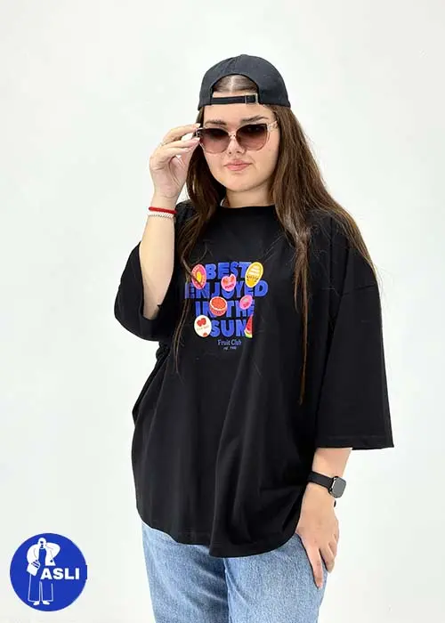 تیشرت باکسی سایز بزرگ best enjoyed
